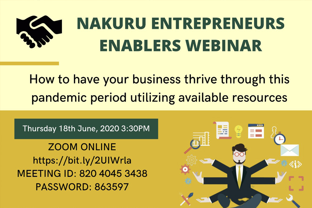 Nakuru Entrepreneurs Enablers Webinar